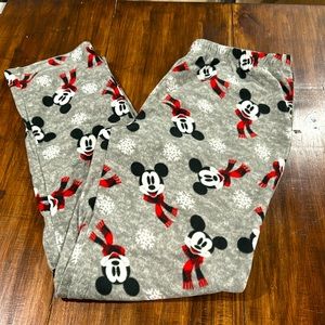 Disney Mickey Mouse Fleece Pajama Pants Men's Size Large